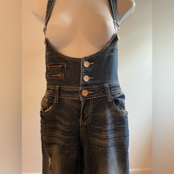 Beautiful blue jeans overall full length - Picture 2 of 4